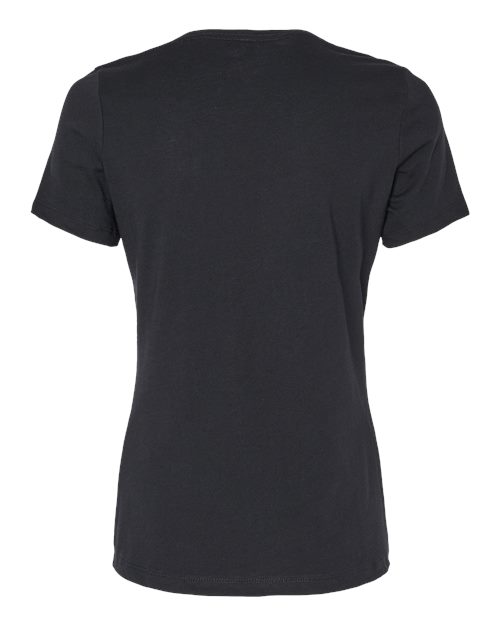 BELLA + CANVAS Women's Relaxed Heather CVC V-Neck Tee 6405CVC Custom Embroidered Business Logo