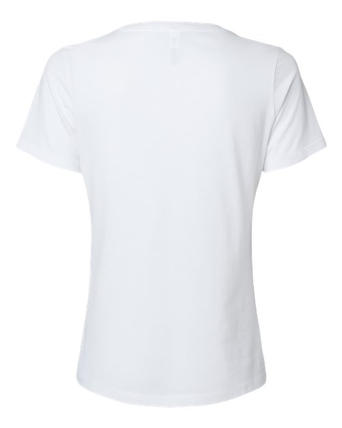 BELLA + CANVAS Women's Relaxed Heather CVC V-Neck Tee 6405CVC Custom Embroidered Business Logo