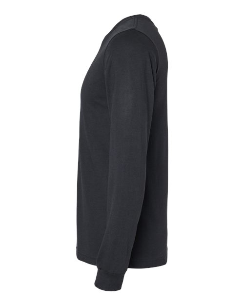 BELLA + CANVAS Heather CVC Long Sleeve Tee 3501CVC Solid Black Blend