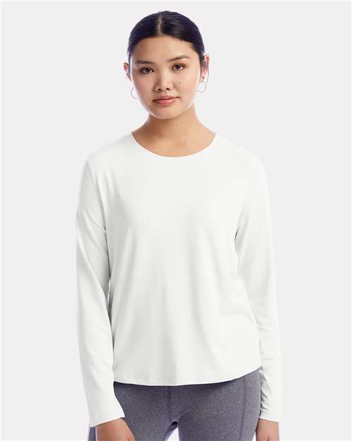 Custom Embroidered Champion Women's Sport Soft Touch Long Sleeve T-Shirt CHP140