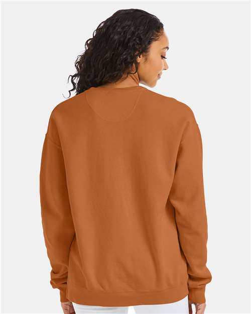 ComfortWash by Hanes Garment-Dyed Crewneck Sweatshirt GDH400 Texas Orange