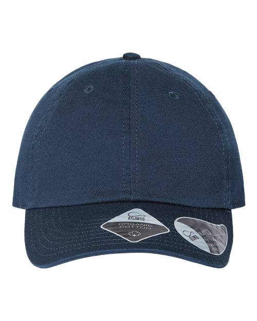 Atlantis Headwear Sustainable Dad Hat FRASER Custom Embroidered Business Logo