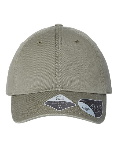 Atlantis Headwear Sustainable Dad Hat FRASER Custom Embroidered Business Logo