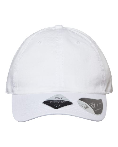 Atlantis Headwear Sustainable Dad Hat FRASER Custom Embroidered Business Logo