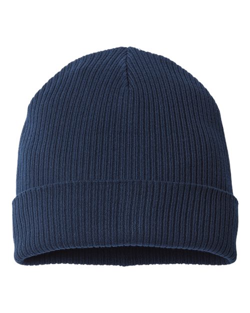 Atlantis Headwear Sustainable Cuffed Beanie NELSON Custom Embroidered Business Logo
