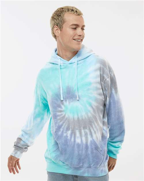 Custom Embroidered Colortone Tie-Dyed Cloud Fleece Hooded Sweatshirt 8600