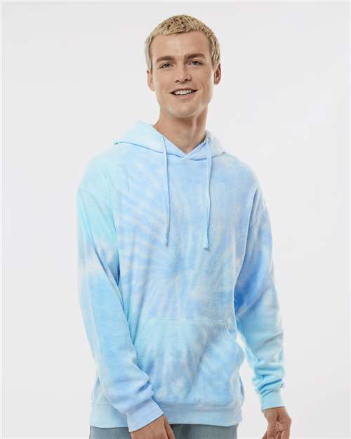 Custom Embroidered Colortone Tie-Dyed Cloud Fleece Hooded Sweatshirt 8600