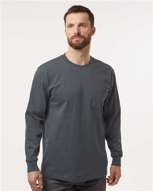 Custom Embroidered Dickies Traditional Heavyweight Long Sleeve T-Shirt WL50