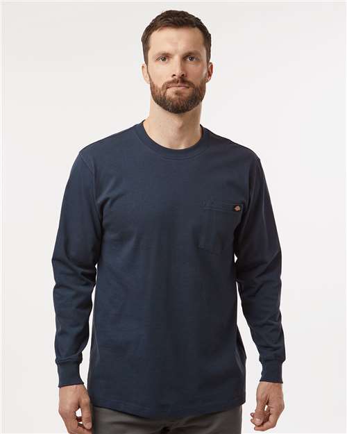 Custom Embroidered Dickies Traditional Heavyweight Long Sleeve T-Shirt WL50