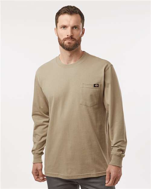 Custom Embroidered Dickies Traditional Heavyweight Long Sleeve T-Shirt WL50