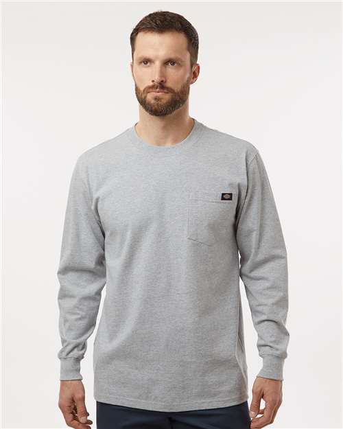 Custom Embroidered Dickies Traditional Heavyweight Long Sleeve T-Shirt WL50
