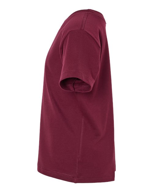 BELLA + CANVAS Toddler Jersey Tee 3001T Maroon Custom Embroidered Business Logo