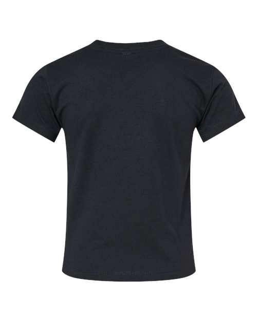 BELLA + CANVAS Toddler Jersey Tee 3001T Solid Black Blend Custom Embroidered Business Logo