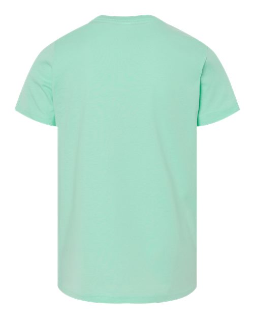 BELLA + CANVAS Youth Jersey Tee 3001Y Military Green Custom Embroidered Business Logo