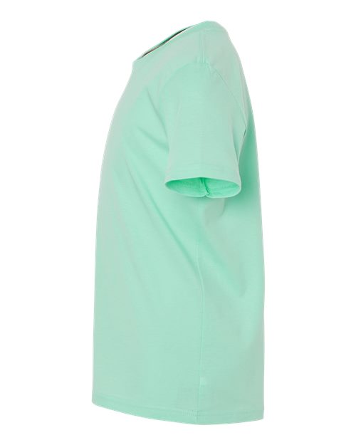 BELLA + CANVAS Youth Jersey Tee 3001Y Mint Custom Embroidered Business Logo