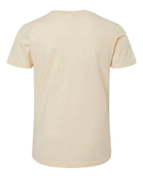 BELLA + CANVAS Youth Jersey Tee 3001Y Soft Cream Custom Embroidered Business Logo