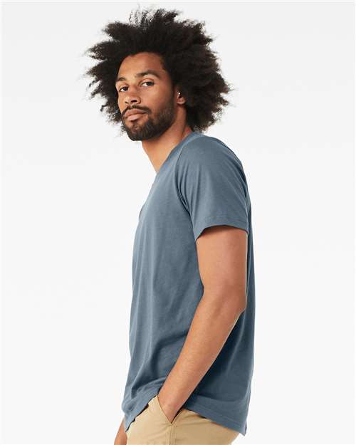 BELLA + CANVAS Triblend Tee 3413 Solid Slate Triblend Custom Embroidered Business Logo