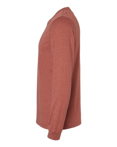 BELLA + CANVAS Heather CVC Long Sleeve Tee 3501CVC Heather Clay