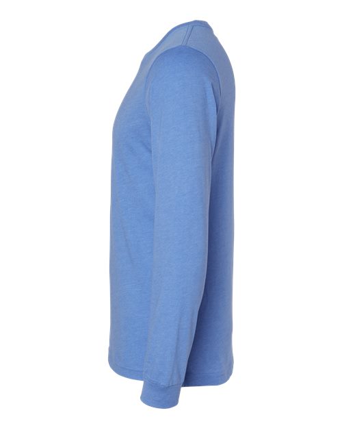 BELLA + CANVAS Heather CVC Long Sleeve Tee 3501CVC Heather Columbia Blue