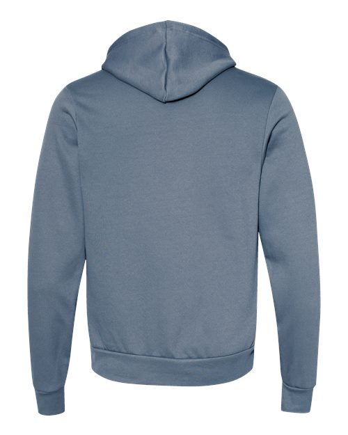 BELLA + CANVAS Sponge Fleece Hoodie 3719 Steel Blue Custom Embroidered Business Logo
