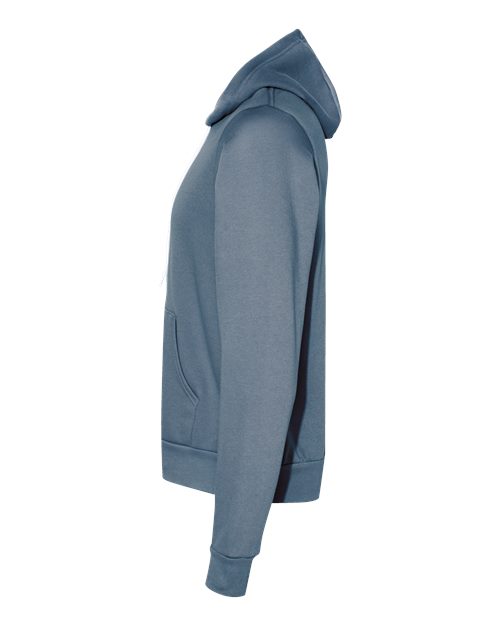 BELLA + CANVAS Sponge Fleece Hoodie 3719 Steel Blue Custom Embroidered Business Logo