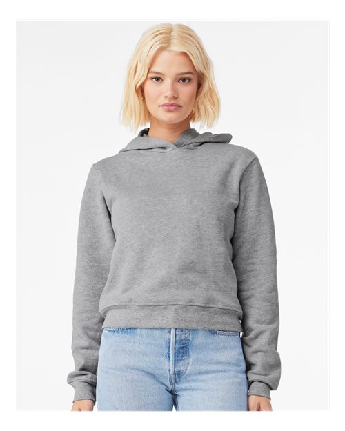 BELLA + CANVAS Women's Sponge Fleece Classic Crewneck Sweatshirt 7511 Custom Embroidered Business Logo