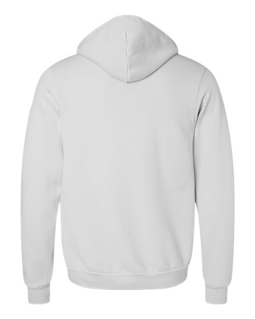 BELLA + CANVAS Sponge Fleece Full-Zip Hoodie 3739 Silver