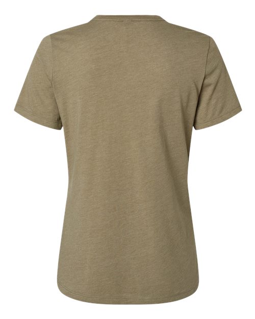 BELLA + CANVAS Women’s Relaxed Fit Heather CVC Tee 6400CVC Custom Embroidered Business Logo