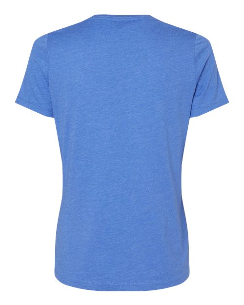 BELLA + CANVAS Women's Relaxed Heather CVC V-Neck Tee 6405CVC Custom Embroidered Business Logo