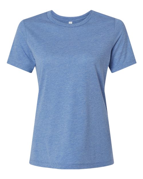 BELLA + CANVAS Women’s Relaxed Fit Triblend Tee 6413 Custom Embroidered Business Logo