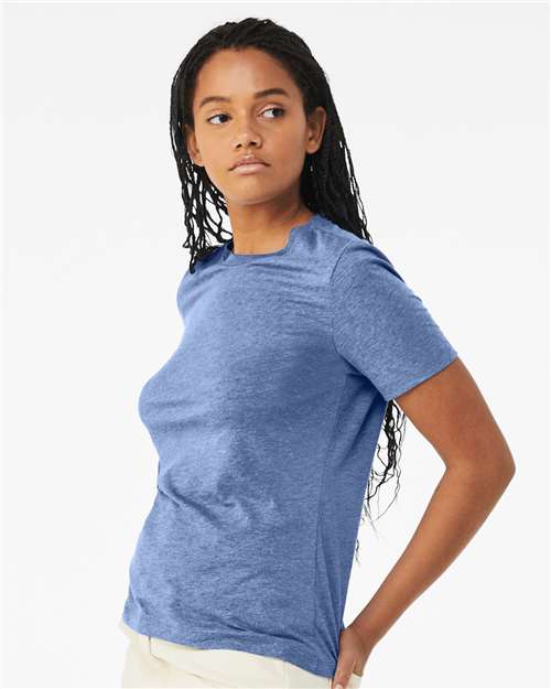 BELLA + CANVAS Women’s Relaxed Fit Triblend Tee 6413 Custom Embroidered Business Logo