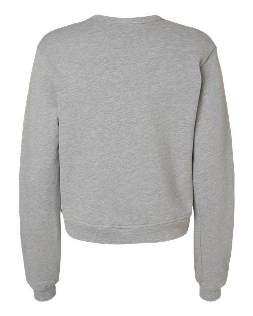 BELLA + CANVAS Women's Sponge Fleece Classic Crewneck Sweatshirt 7511 Custom Embroidered Business Logo