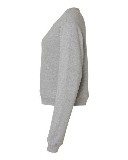 BELLA + CANVAS Women's Sponge Fleece Classic Crewneck Sweatshirt 7511 Custom Embroidered Business Logo