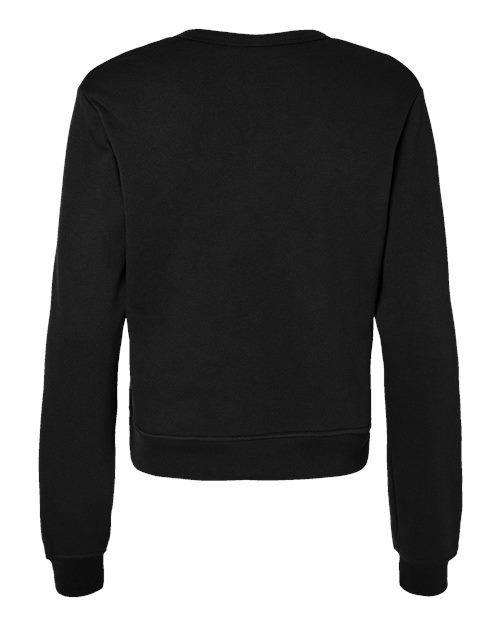 BELLA + CANVAS Women's Sponge Fleece Classic Crewneck Sweatshirt 7511 Custom Embroidered Business Logo