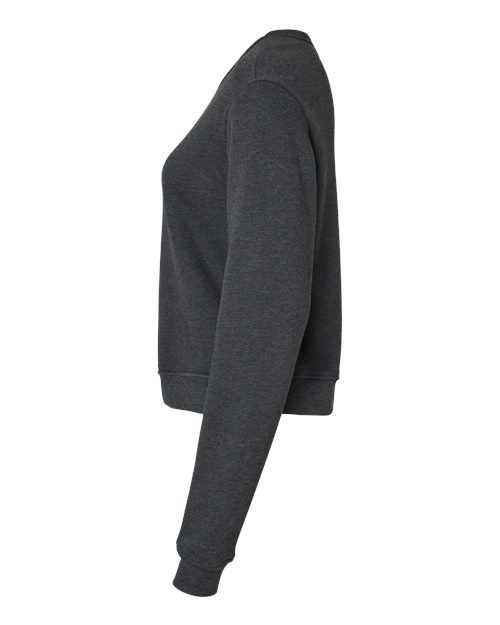 BELLA + CANVAS Women's Sponge Fleece Classic Crewneck Sweatshirt 7511 Custom Embroidered Business Logo
