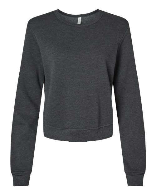 BELLA + CANVAS Women's Sponge Fleece Classic Crewneck Sweatshirt 7511 Custom Embroidered Business Logo