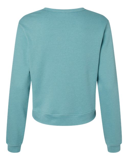BELLA + CANVAS Women's Sponge Fleece Classic Crewneck Sweatshirt 7511 Custom Embroidered Business Logo