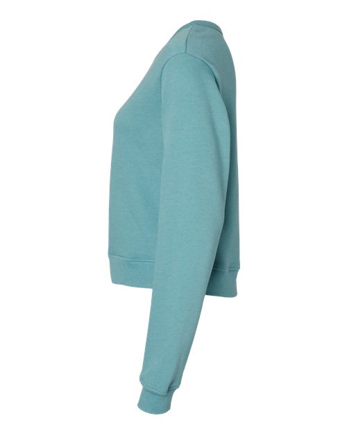 BELLA + CANVAS Women's Sponge Fleece Classic Crewneck Sweatshirt 7511 Custom Embroidered Business Logo