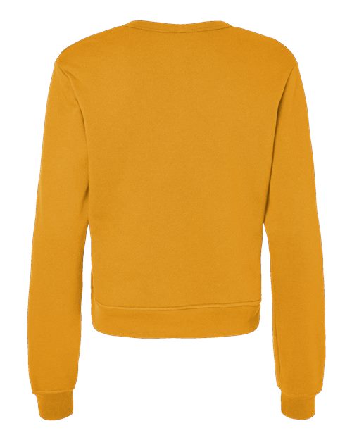 BELLA + CANVAS Women's Sponge Fleece Classic Crewneck Sweatshirt 7511 Custom Embroidered Business Logo