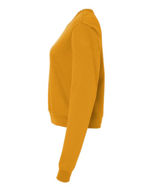 BELLA + CANVAS Women's Sponge Fleece Classic Crewneck Sweatshirt 7511 Custom Embroidered Business Logo