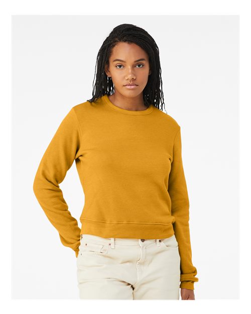 Custom Embroidered BELLA + CANVAS Women's Sponge Fleece Classic Crewneck Sweatshirt 7511