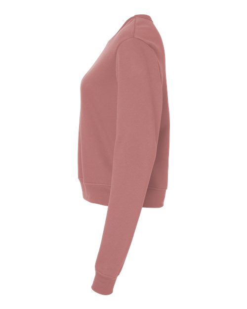 BELLA + CANVAS Women's Sponge Fleece Classic Crewneck Sweatshirt 7511 Custom Embroidered Business Logo