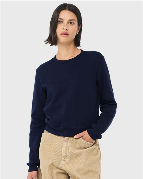 Custom Embroidered BELLA + CANVAS Women's Sponge Fleece Classic Crewneck Sweatshirt 7511