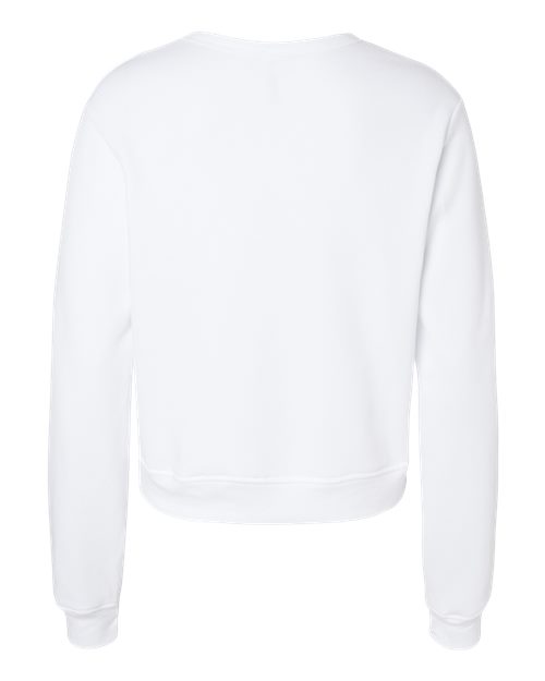 BELLA + CANVAS Women's Sponge Fleece Classic Crewneck Sweatshirt 7511 Custom Embroidered Business Logo