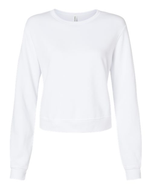 BELLA + CANVAS Women's Sponge Fleece Classic Crewneck Sweatshirt 7511 Custom Embroidered Business Logo