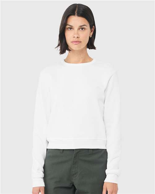 Custom Embroidered BELLA + CANVAS Women's Sponge Fleece Classic Crewneck Sweatshirt 7511