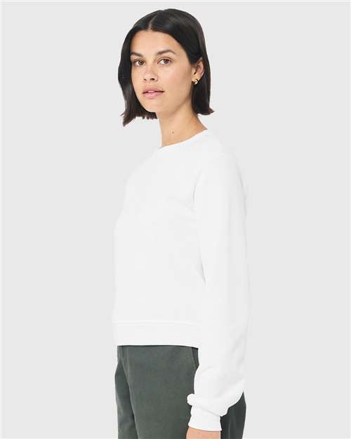 BELLA + CANVAS Women's Sponge Fleece Classic Crewneck Sweatshirt 7511 Custom Embroidered Business Logo