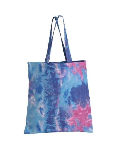 Q-Tees Tie-Dyed Canvas Bag TD800 Custom Embroidered Business Logo