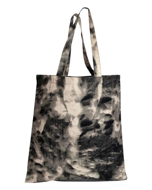 Q-Tees Tie-Dyed Canvas Bag TD800 Custom Embroidered Business Logo