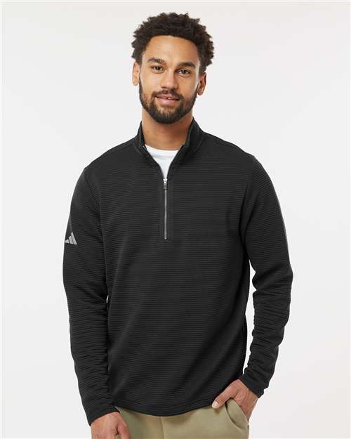Custom Embroidered Adidas Spacer Quarter-Zip Pullover A588